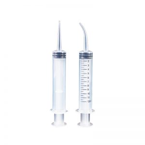 Dental Irrigation Syringe with Curved Tip – Disposable Oral Rinse Syringe