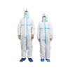 Disposable protective coverall  one piece jumpsuit with hood and elastic cuffs4