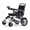 Foldable electric wheelchair with aluminum alloy frame for elderly mobility