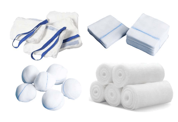Gauze sponges and dressing product categories