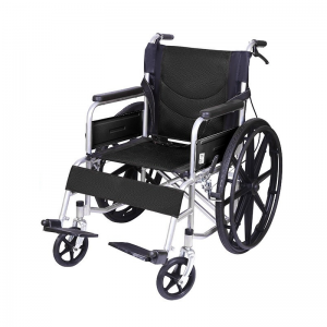 Lightweight Foldable Wheelchair with Airless Tires for Elderly and Disabled