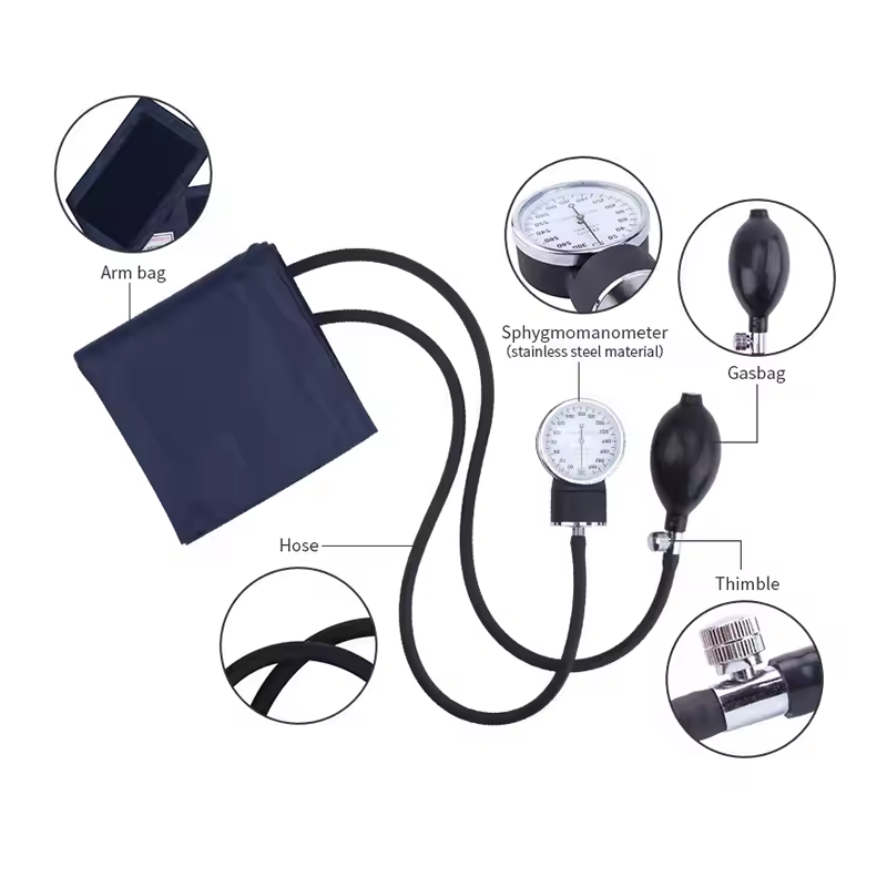 Manual blood pressure monitor with stethoscope for rescue & clinical use