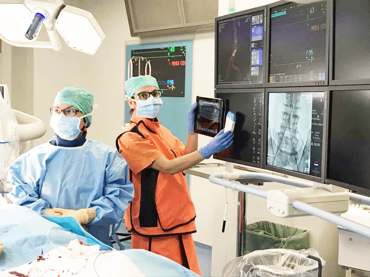 Phased array pocket ultrasound in medical ward imaging examination