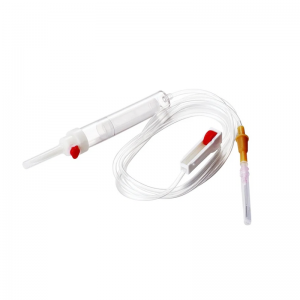 Sterile disposable blood transfusion set for safe iv use 3