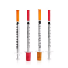 Sterile disposable insulin syringe with fine needle 3