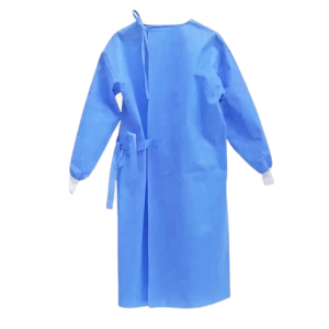 Sterile Disposable Surgical Gown with Knit Cuffs – SMS Isolation Gown