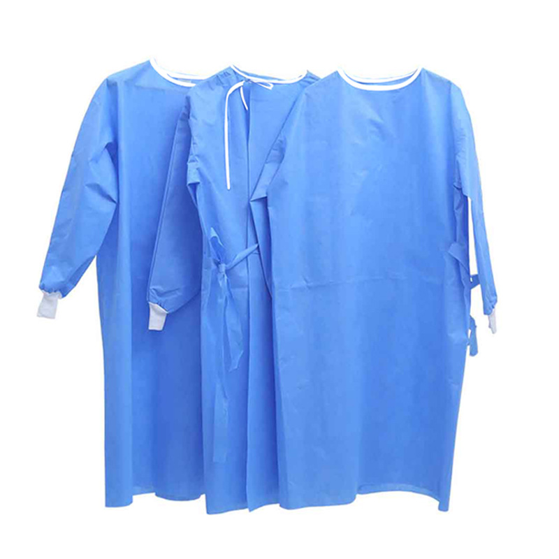 Sterile medical gown disposable surgical gown with knit cuffs medroce Sterile medical gown disposable surgical gown with knit cuffs