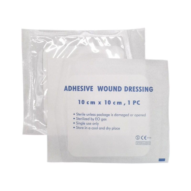 Sterile medical wound dressing  large adhesive bandage pad 4