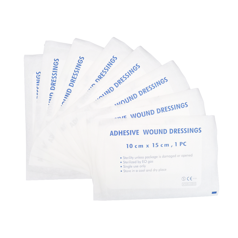 Sterile medical wound dressing large adhesive bandage pad 6 medroce Sterile medical wound dressing large adhesive bandage pad 6