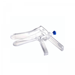 Transparent disposable vaginal speculum for safe gynecological examination.